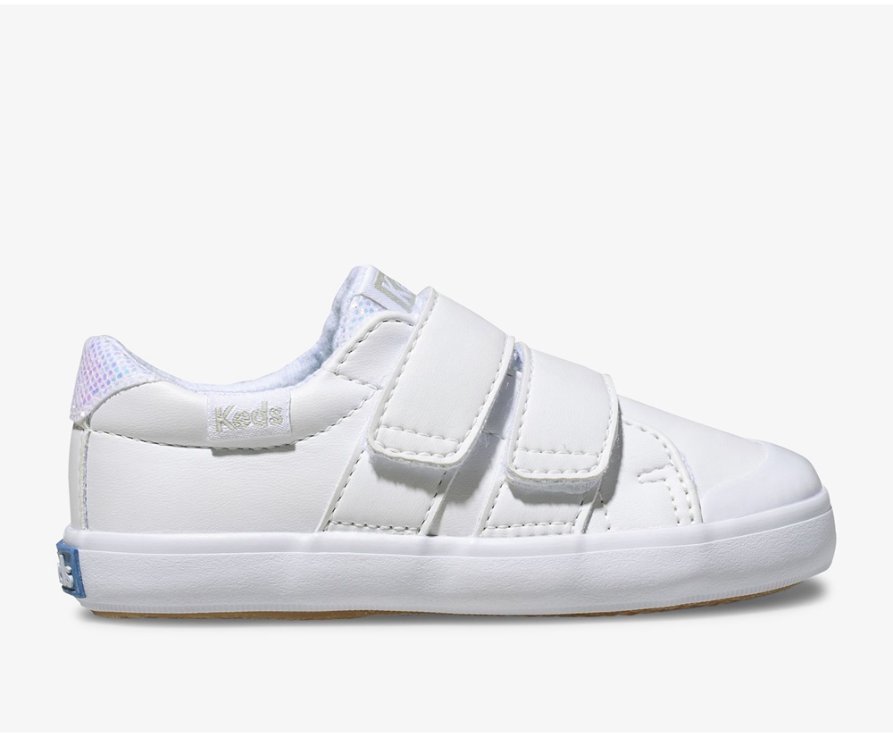 Keds Kids Slip Ons White - Courtney - 749DWHMOJ